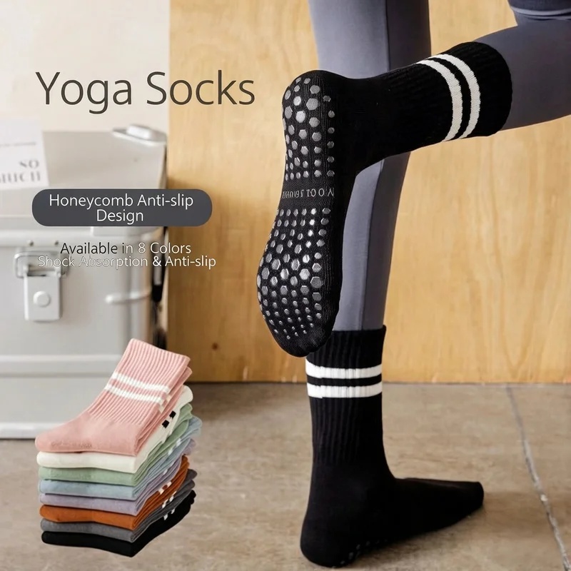 Pilates Yoga Fitness - Meias de Yoga Antiderrapantes Profissionais para