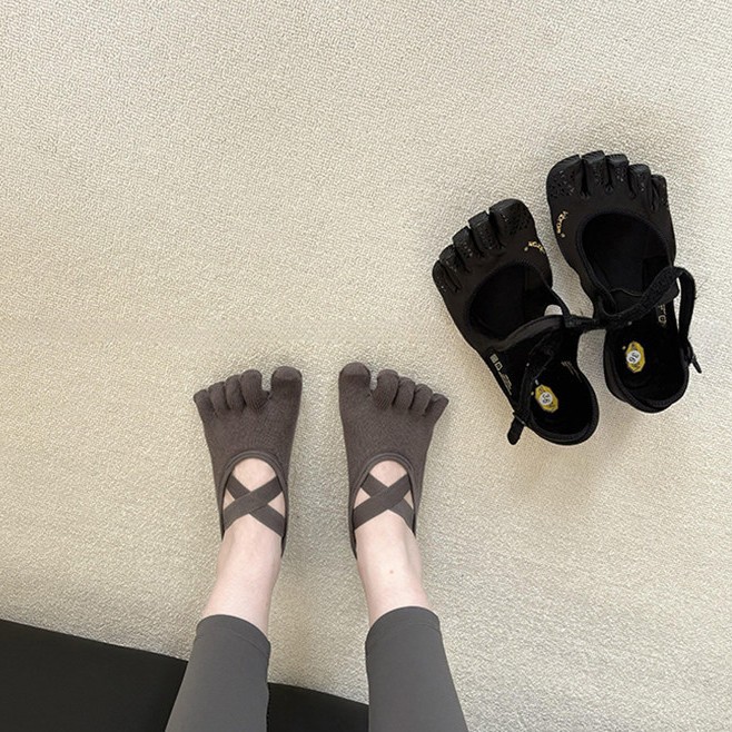 Pilates Yoga Grip Socks - Meias de Yoga Femininas com Tiras