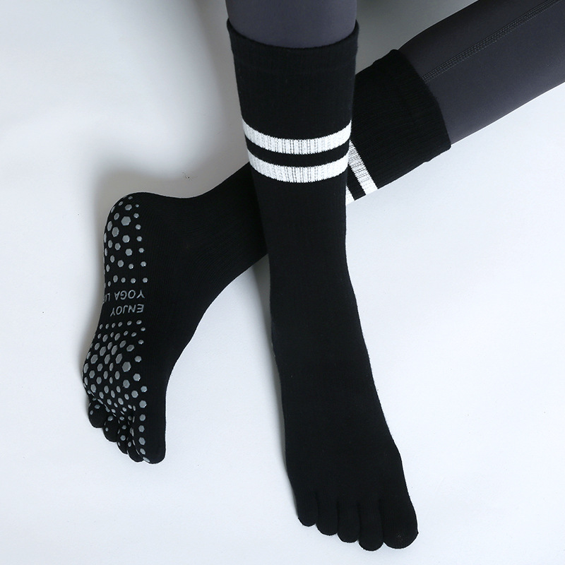 Pilates Yoga Fitness - Meias de algodão Five Fingers para