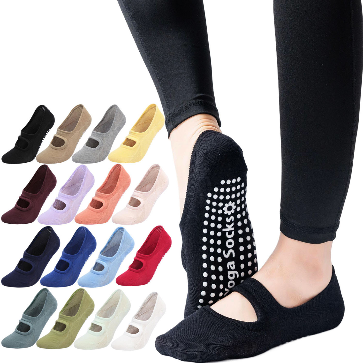 Meias de Yoga Femininas de Alt - Pilates Yoga Grip Socks avaliação e preço