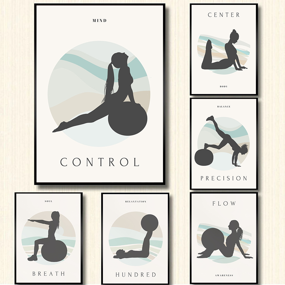 Poster de Ginástica Minimalist - Pilates Yoga Quotes avaliação e preço