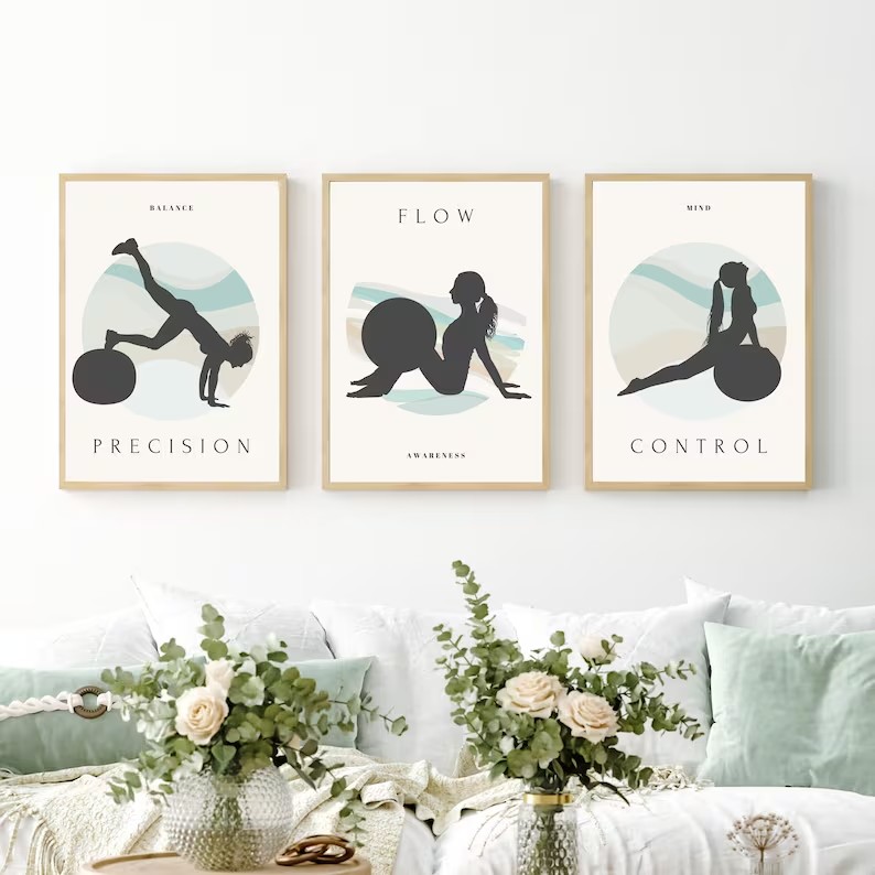 Poster de Ginástica Minimalist - Pilates Yoga Quotes avaliação e preço