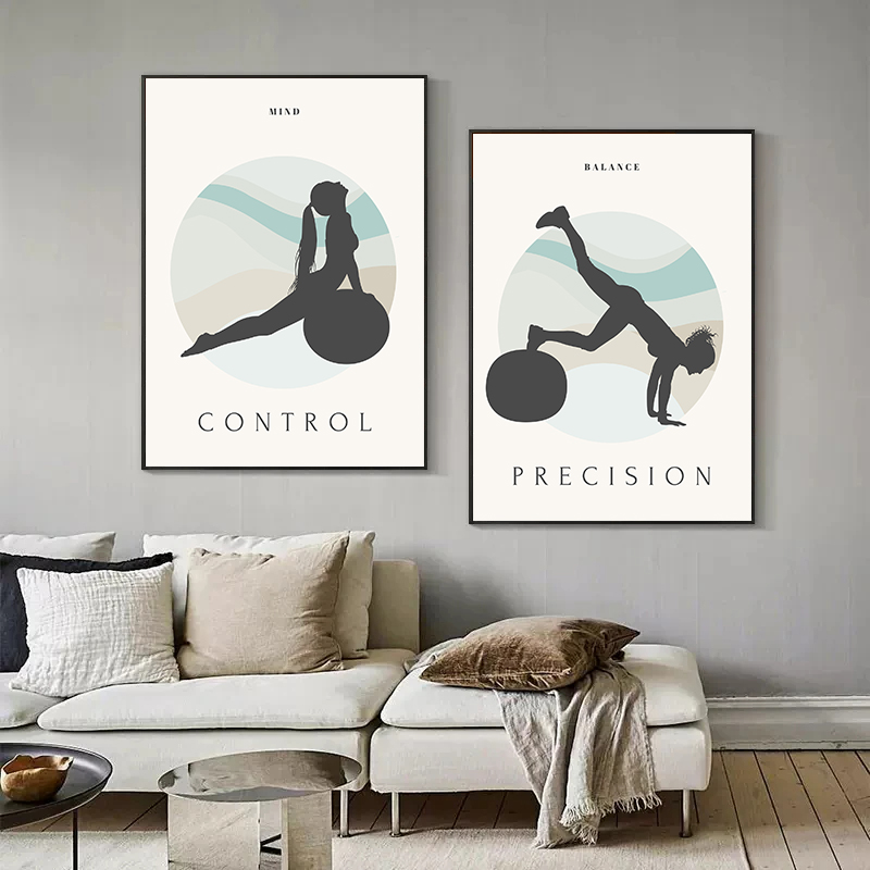 Poster de Ginástica Minimalist - Pilates Yoga Quotes avaliação e preço