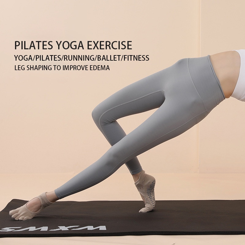 Mulheres Yoga Toe Socks Alta Q - Pilates Yoga Grip Socks avaliação e preço