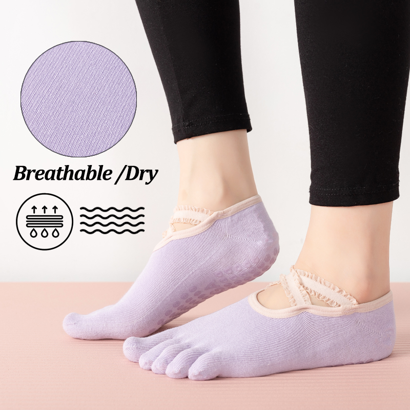 Meias de Pilates Antiderrapant - Pilates Yoga Grip Socks avaliação e preço