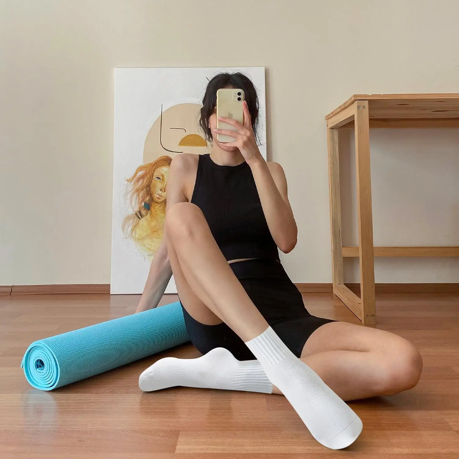 4 pares de meias femininas par - Pilates Yoga Grip Socks avaliação e preço