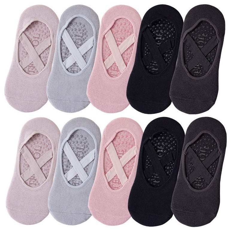 1/3 Pares de Meias de Yoga Fem - Pilates Yoga Grip Socks avaliação e preço