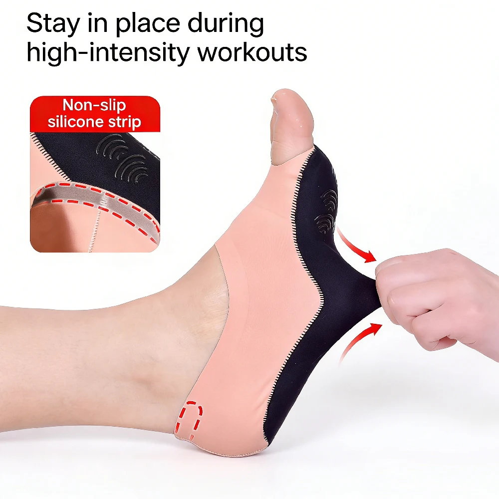 1 par de meias de ioga sem ded - Pilates Yoga Grip Socks avaliação e preço
