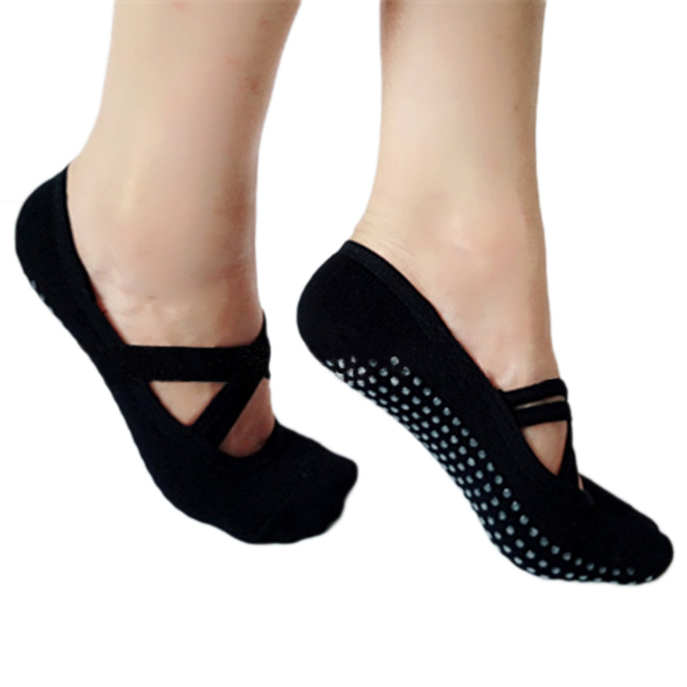 Meias de Yoga Femininas Pretas - Pilates Yoga Grip Socks avaliação e preço