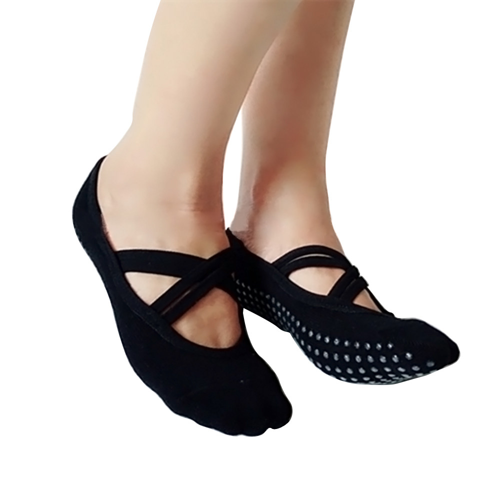Meias de Yoga Femininas Pretas - Pilates Yoga Grip Socks avaliação e preço