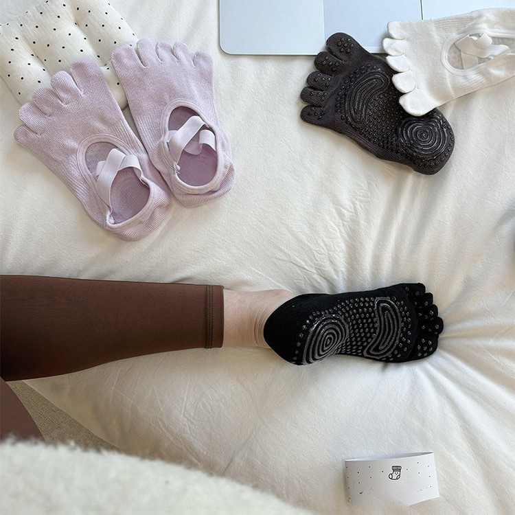 Meias de Yoga Femininas com Ti - Pilates Yoga Grip Socks avaliação e preço