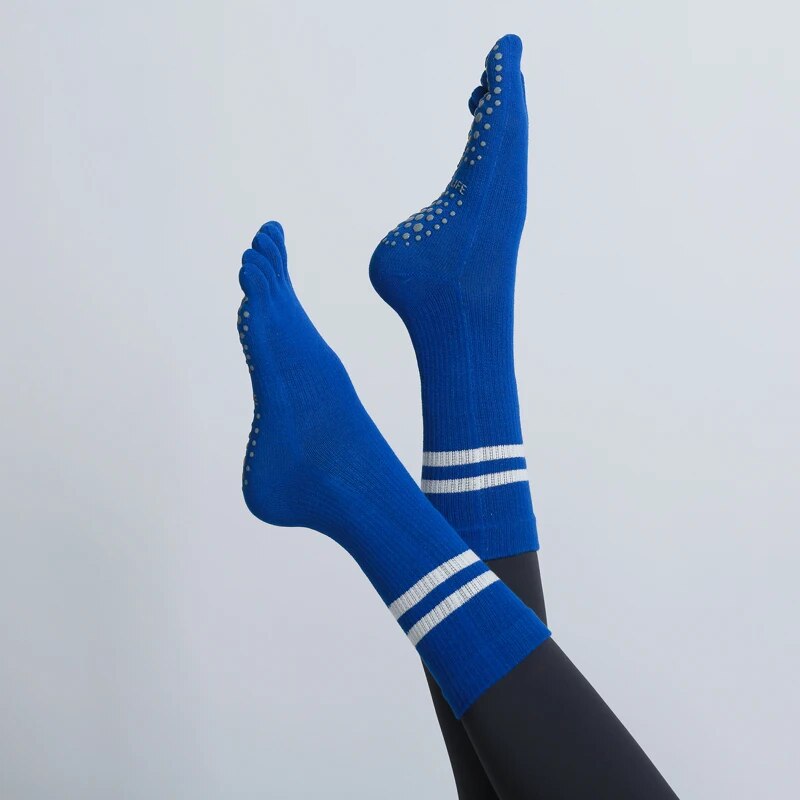 Mulheres respirável meias de y - Pilates Yoga Grip Socks avaliação e preço