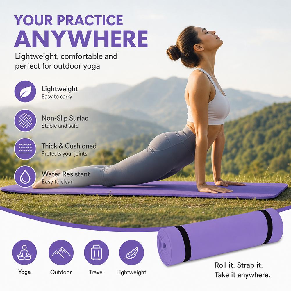 Tapete de ioga grosso antiderr - Pilates Yoga Shoes avaliação e preço